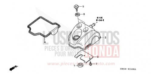 CYLINDER HEAD COVER CRF250R7 de 2007